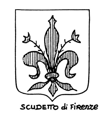 Bild des heraldischen Begriffs: Scudetto di Firenze